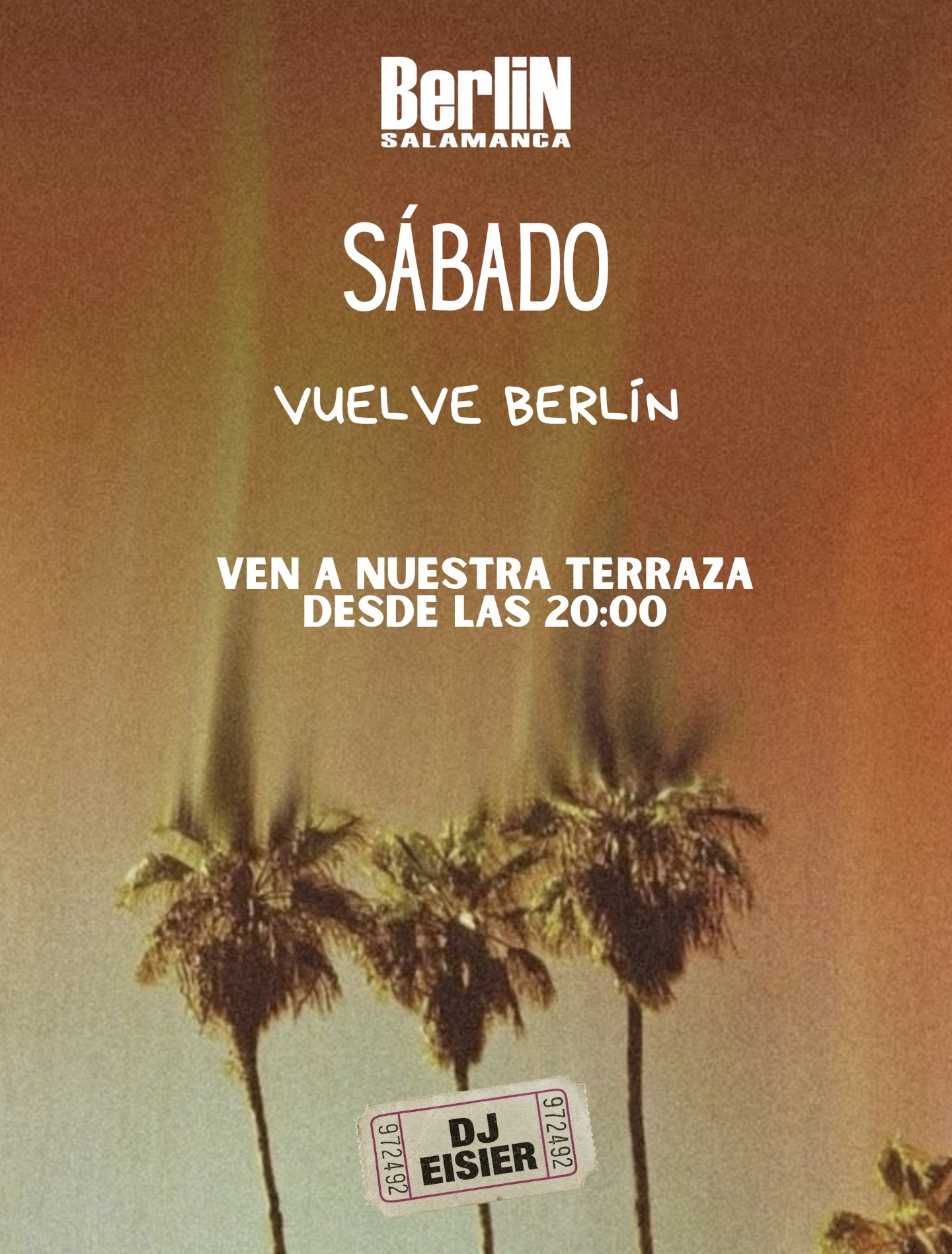 Barra Libre Sábado Noche | BERLINAZO - 29 de Agosto