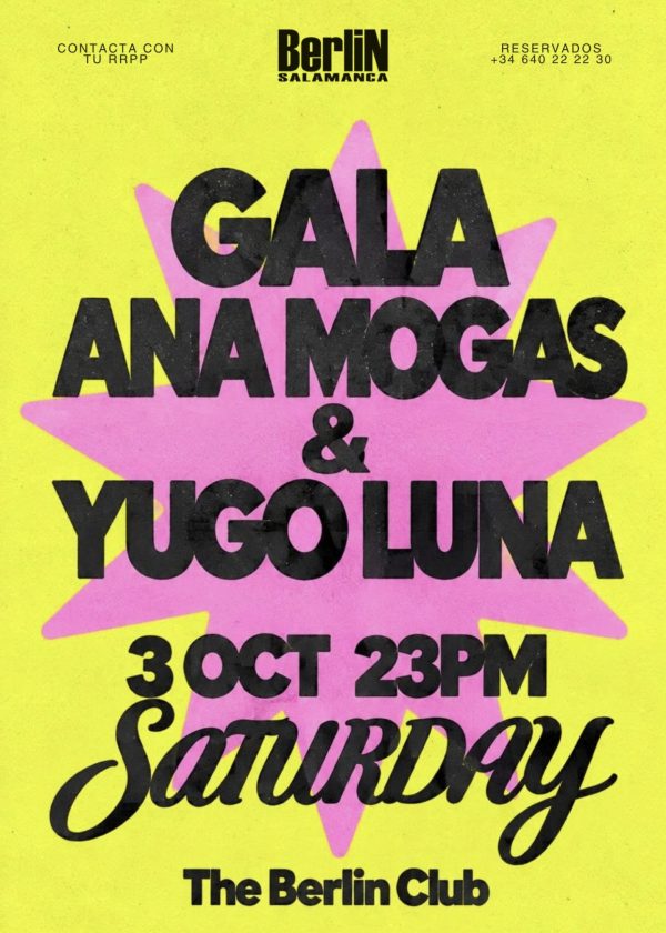 Barra Libre Sábado Noche | GALA MOGAS Y YUGO - 3 de Octubre